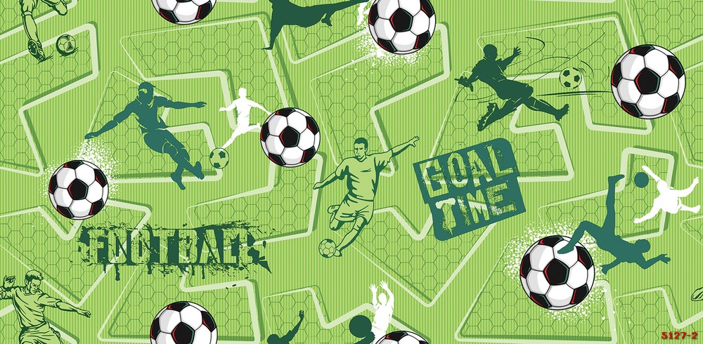 Giấy dán tường bóng đá phòng bé trai 5127-2